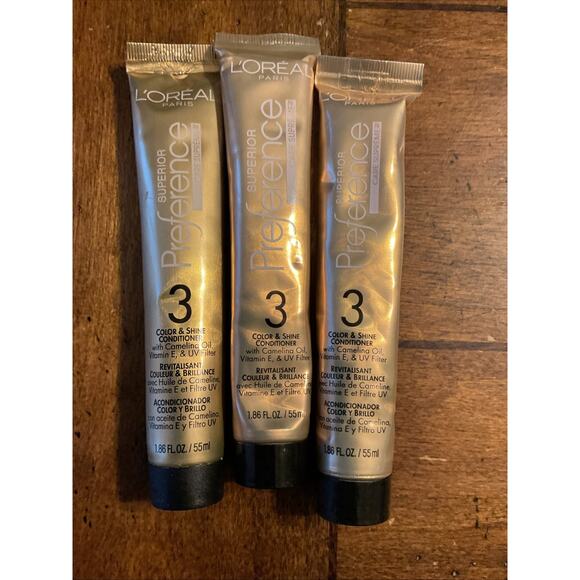 Loreal Superior Preference Color & Shine Conditioner #3 Lot of 3 - Picture 2 of 3